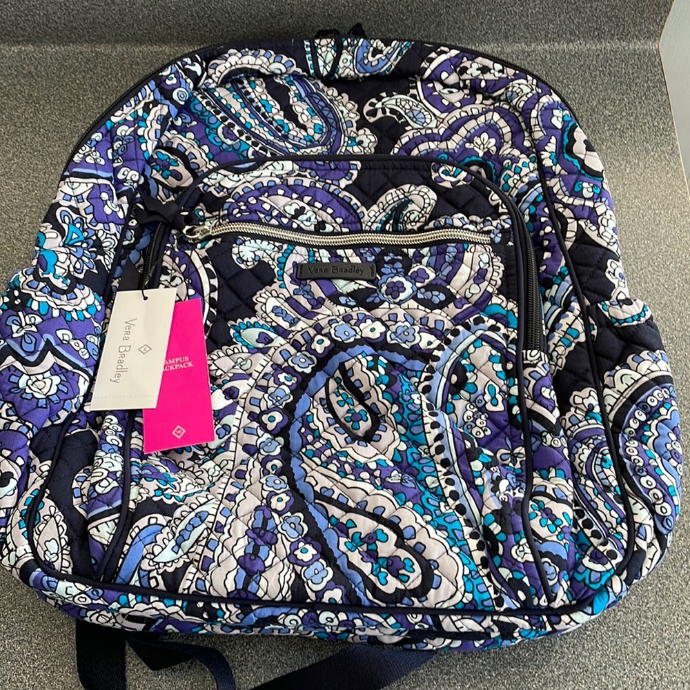 Vera Bradley campus Backpack deep Night Paisley